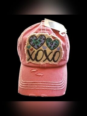 Distressed Embroidered Baseball Cap